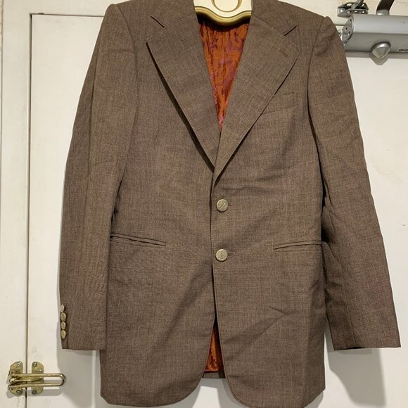 THE FORUM VINTAGE CUSTOM TAILORED WOOL BLAZER SIZE S - Picture 4 of 13